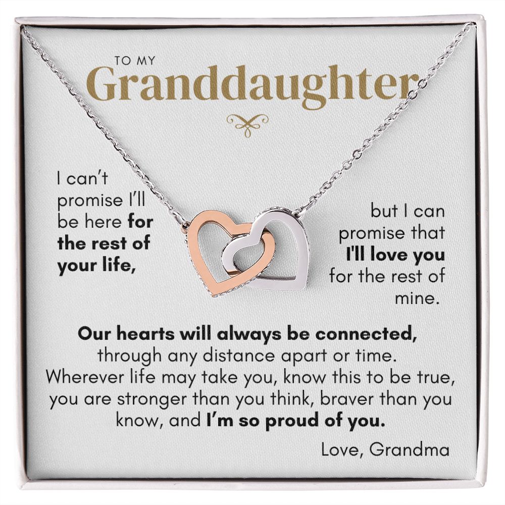 To Granddaughter from Grandma, Connected by Heart