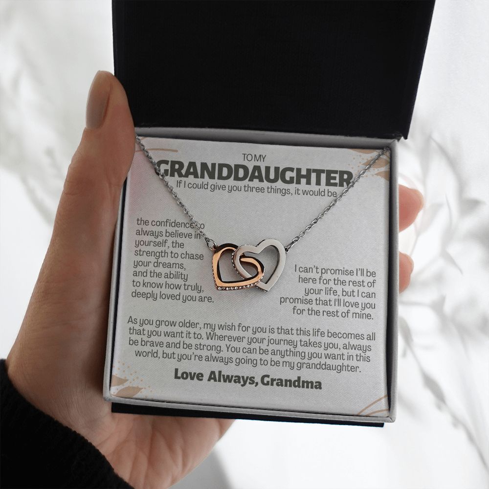 To Granddaughter from Grandma, Give you three things