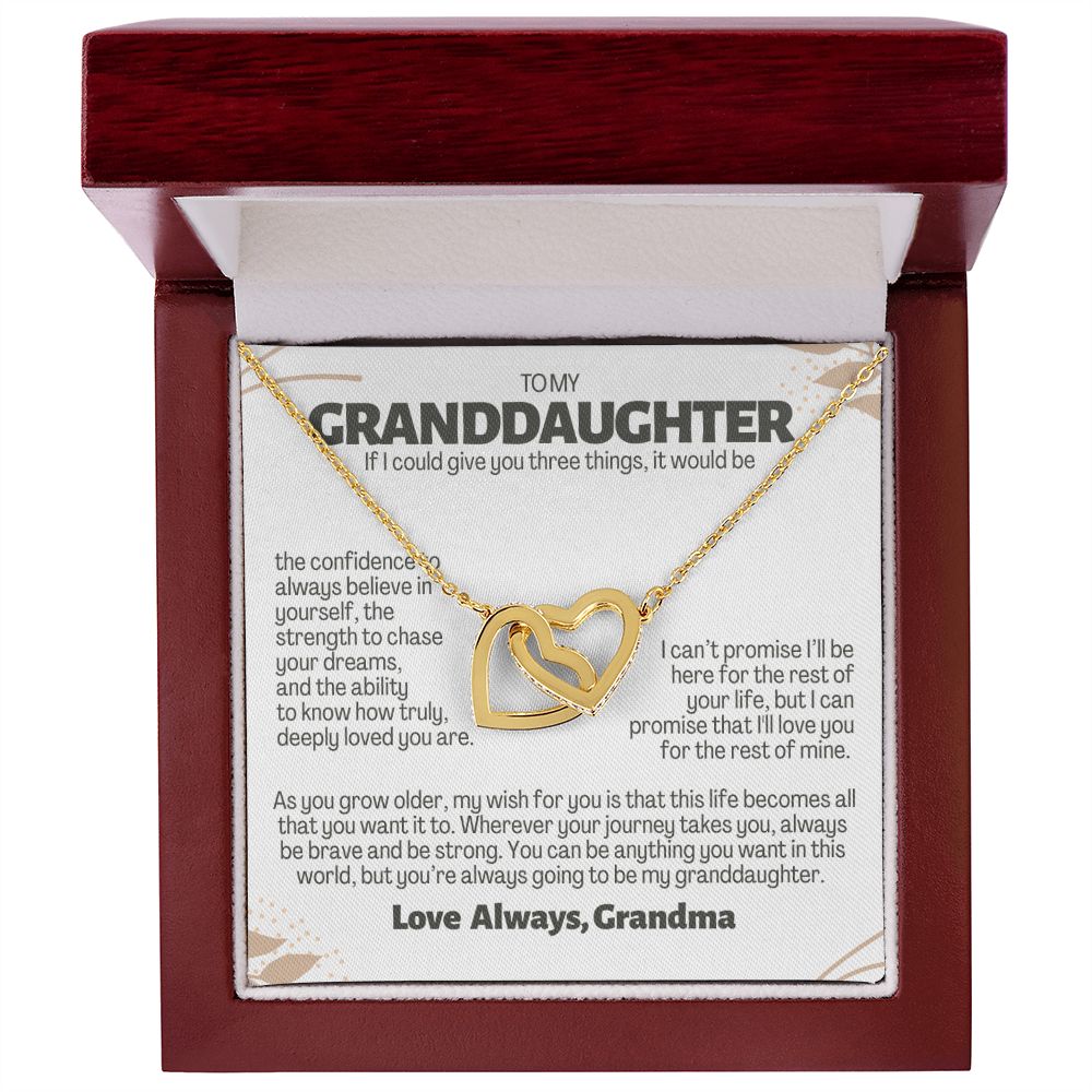 To Granddaughter from Grandma, Give you three things