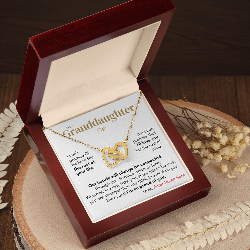 Personalized Granddaughter from Grandpa, Connected by Heart