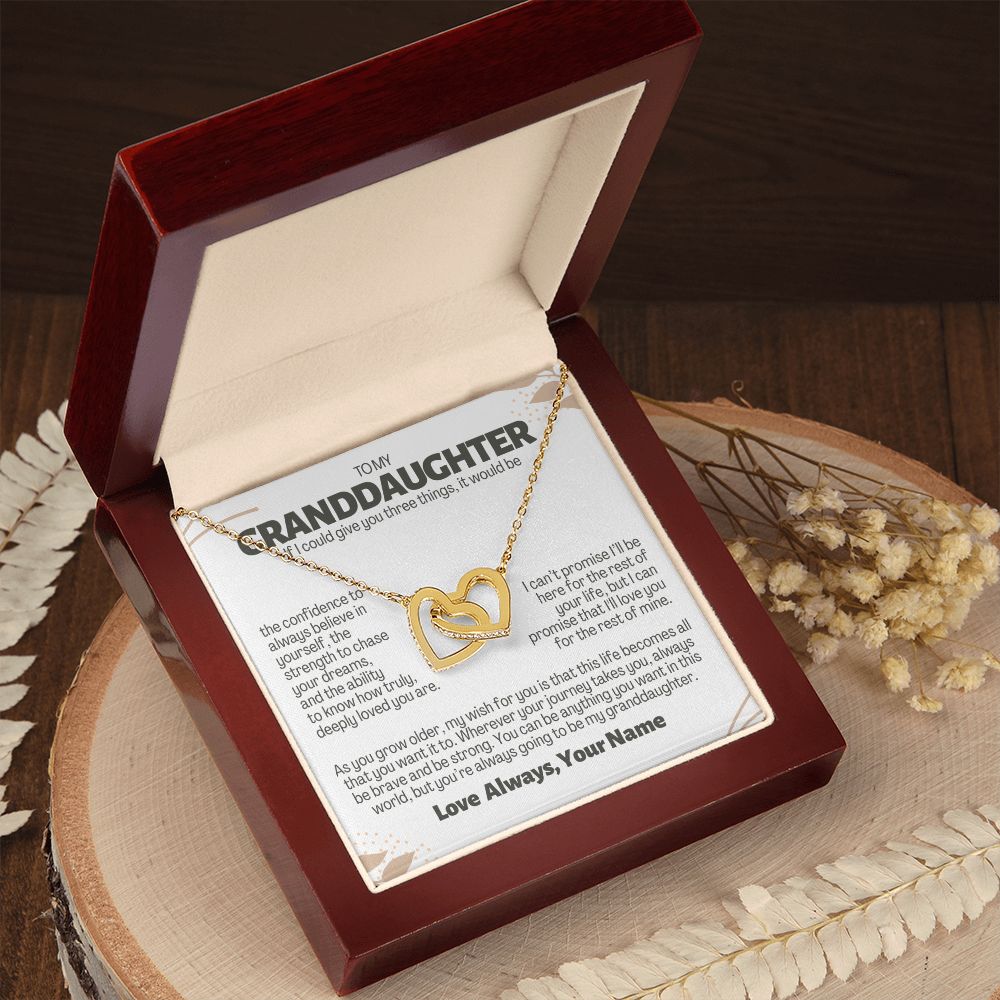 To My Granddaughter, 3 Things, Personalize with name