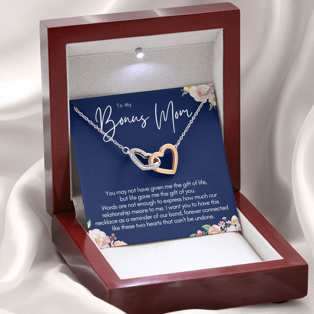 Bonus Mom Gift, forever connected 2 hearts