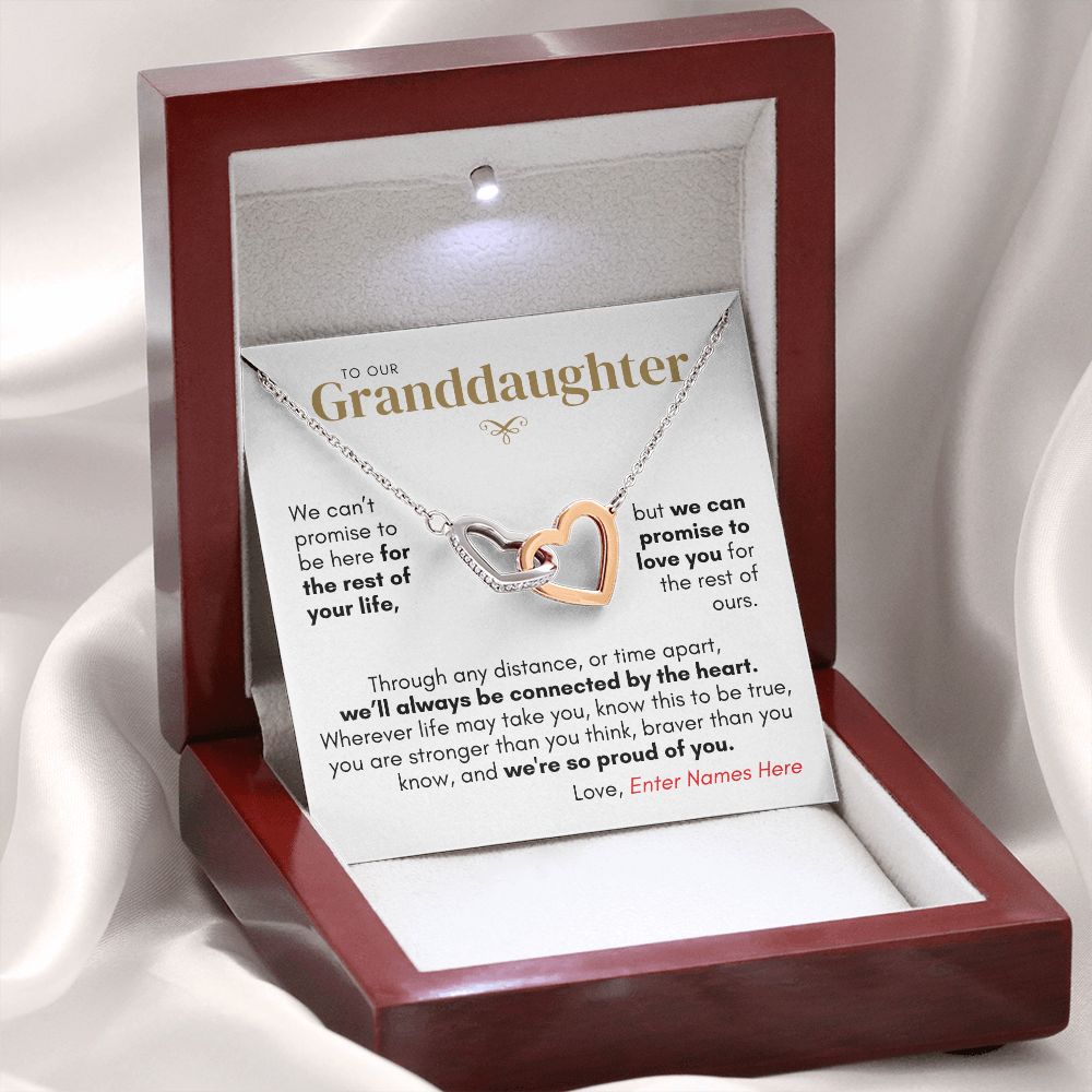 Personalized Granddaughter from Us, Connected by Heart