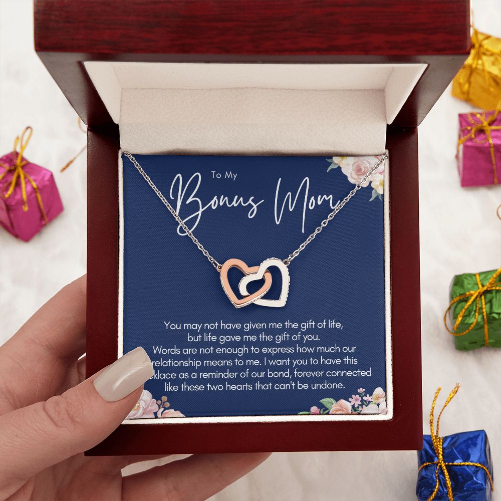 Bonus Mom Gift, forever connected 2 hearts