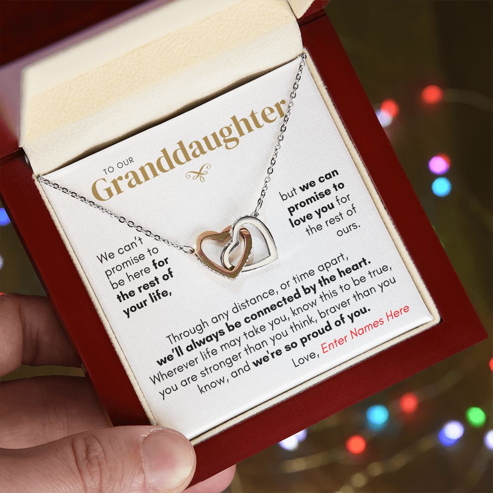 Personalized Granddaughter from Us, Connected by Heart