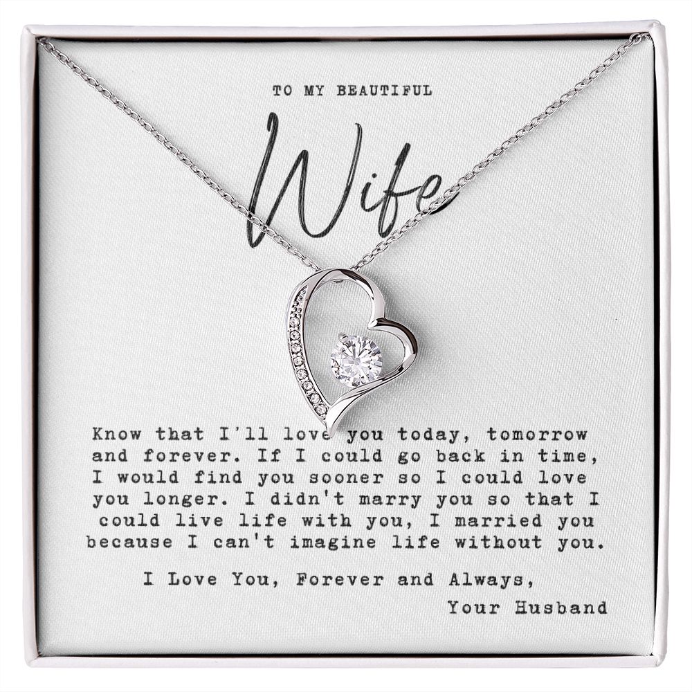 To my wife - today, tomorrow and forever