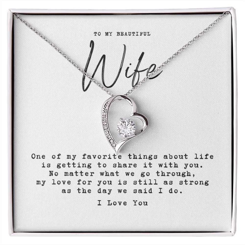 to my wife - one of my favorite things