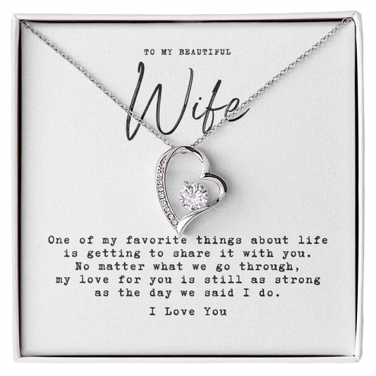 to my wife - one of my favorite things