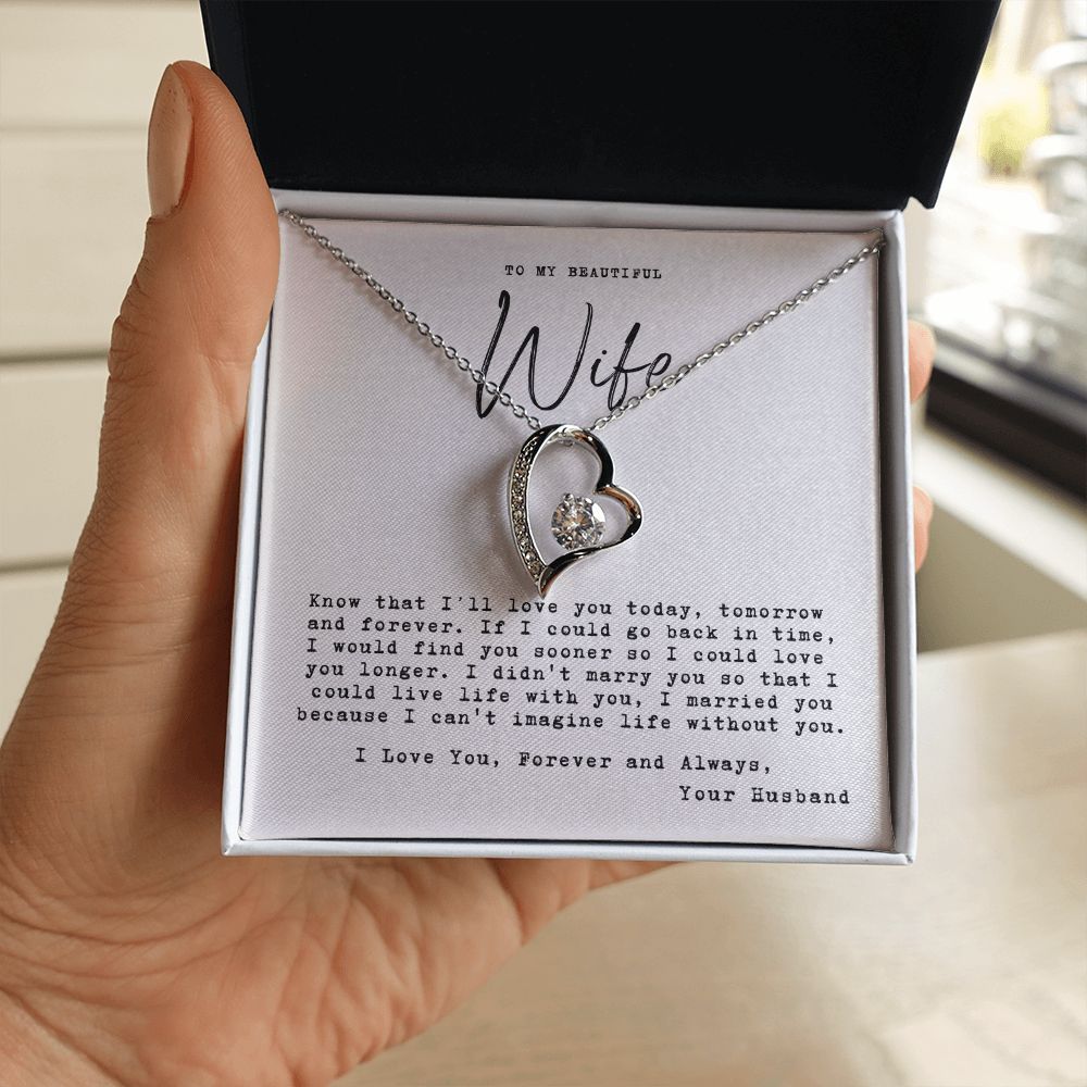 To my wife - today, tomorrow and forever