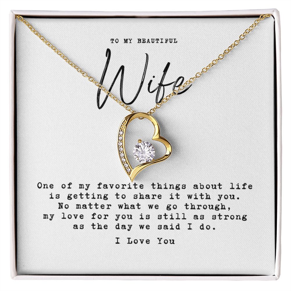 to my wife - one of my favorite things