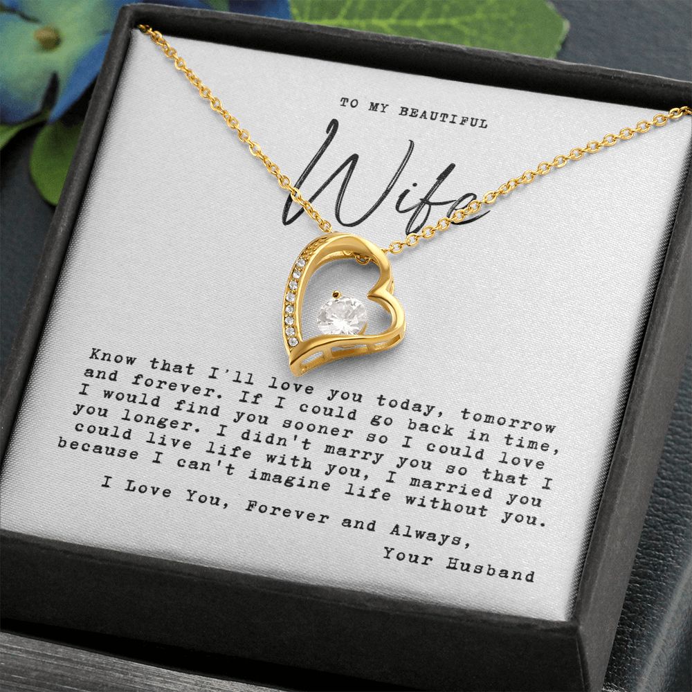 To my wife - today, tomorrow and forever