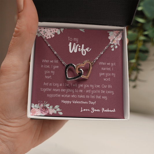 To my wife, as long as i live