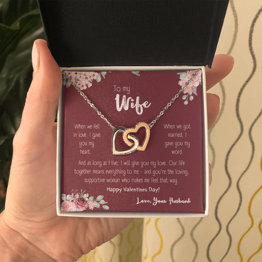 To my wife, as long as i live