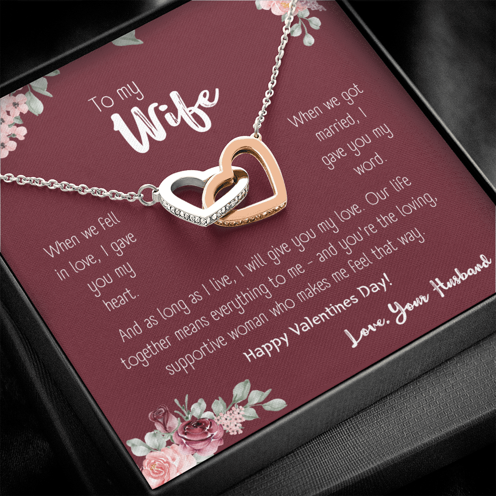 To my wife, as long as i live