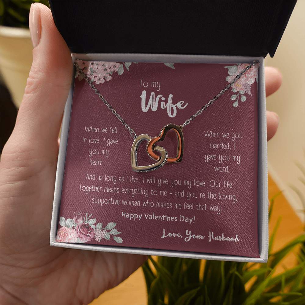 To my wife, as long as i live