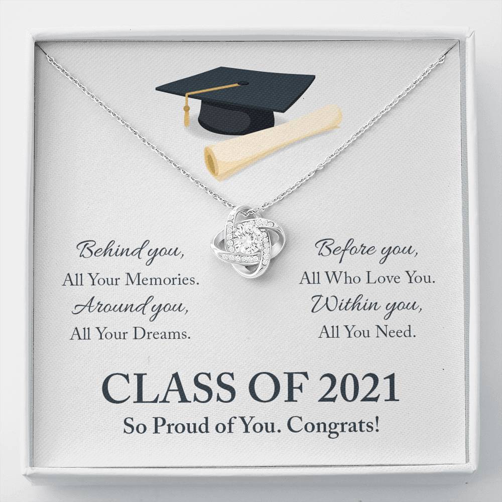 Love Knot Graduation Necklace