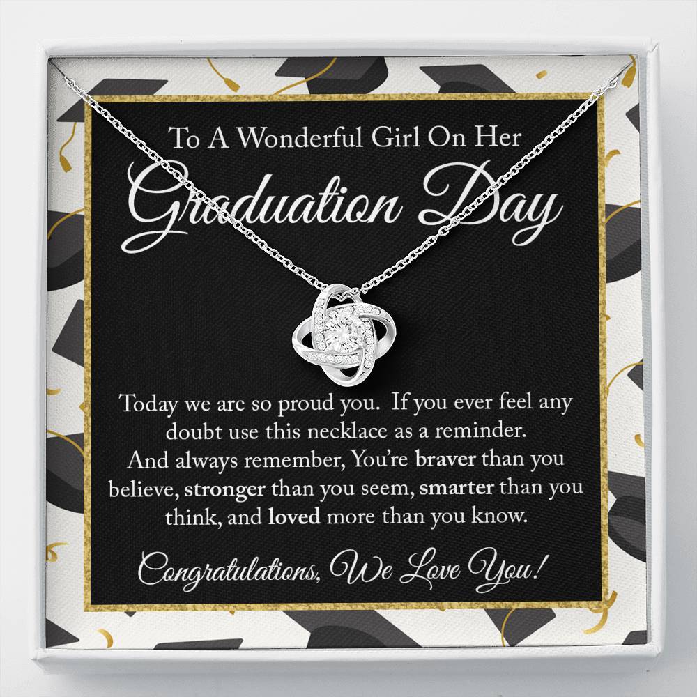Graduation Day Love Knot Necklace