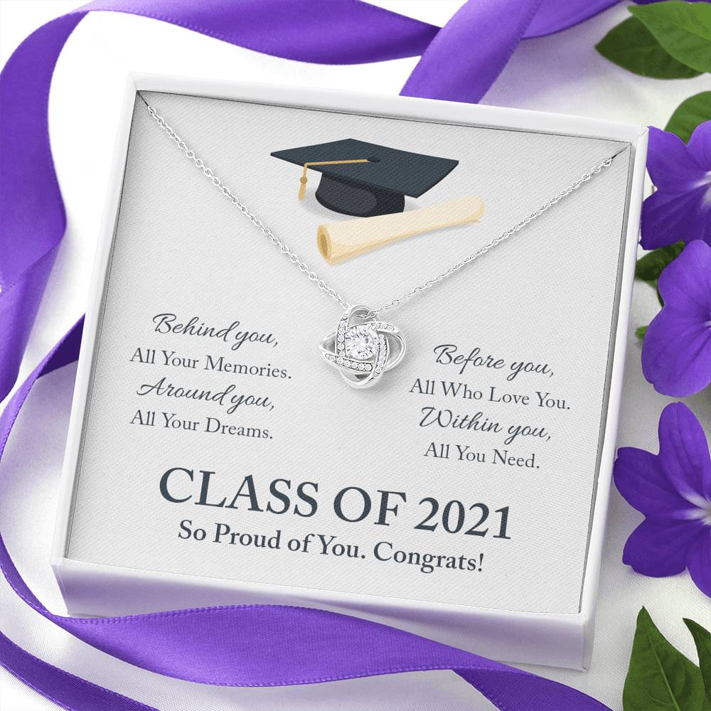 Love Knot Graduation Necklace