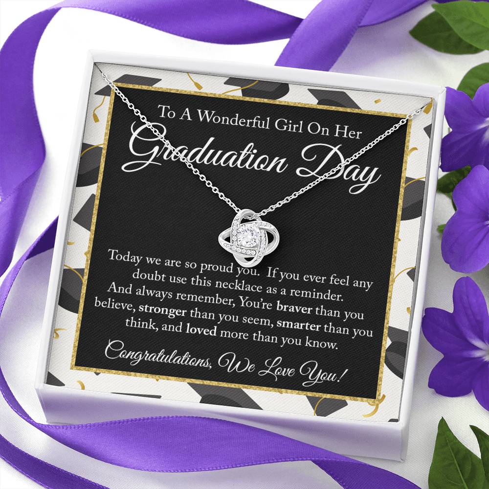 Graduation Day Love Knot Necklace