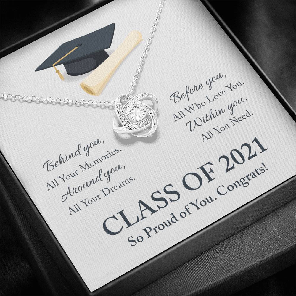 Love Knot Graduation Necklace
