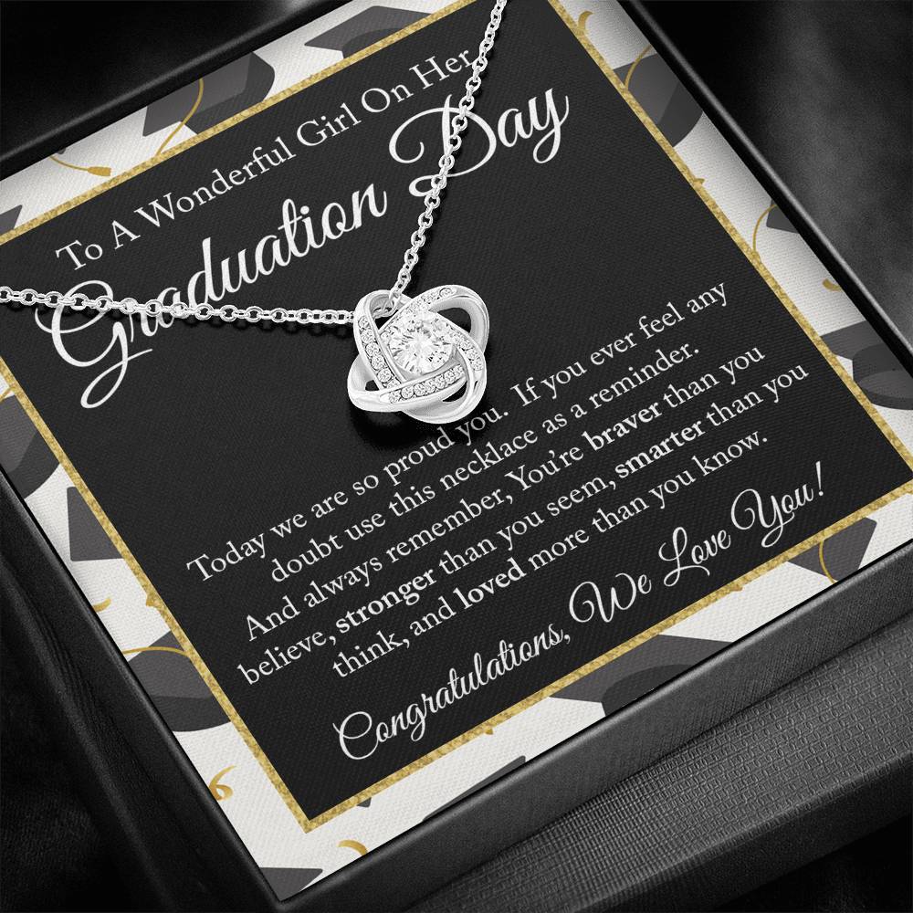 Graduation Day Love Knot Necklace