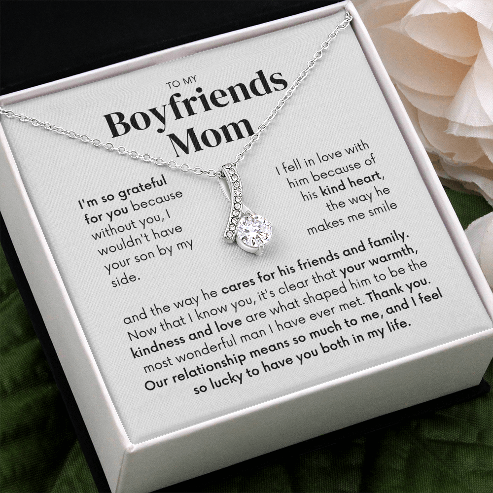To my Boyfriends mom, Your son by my side