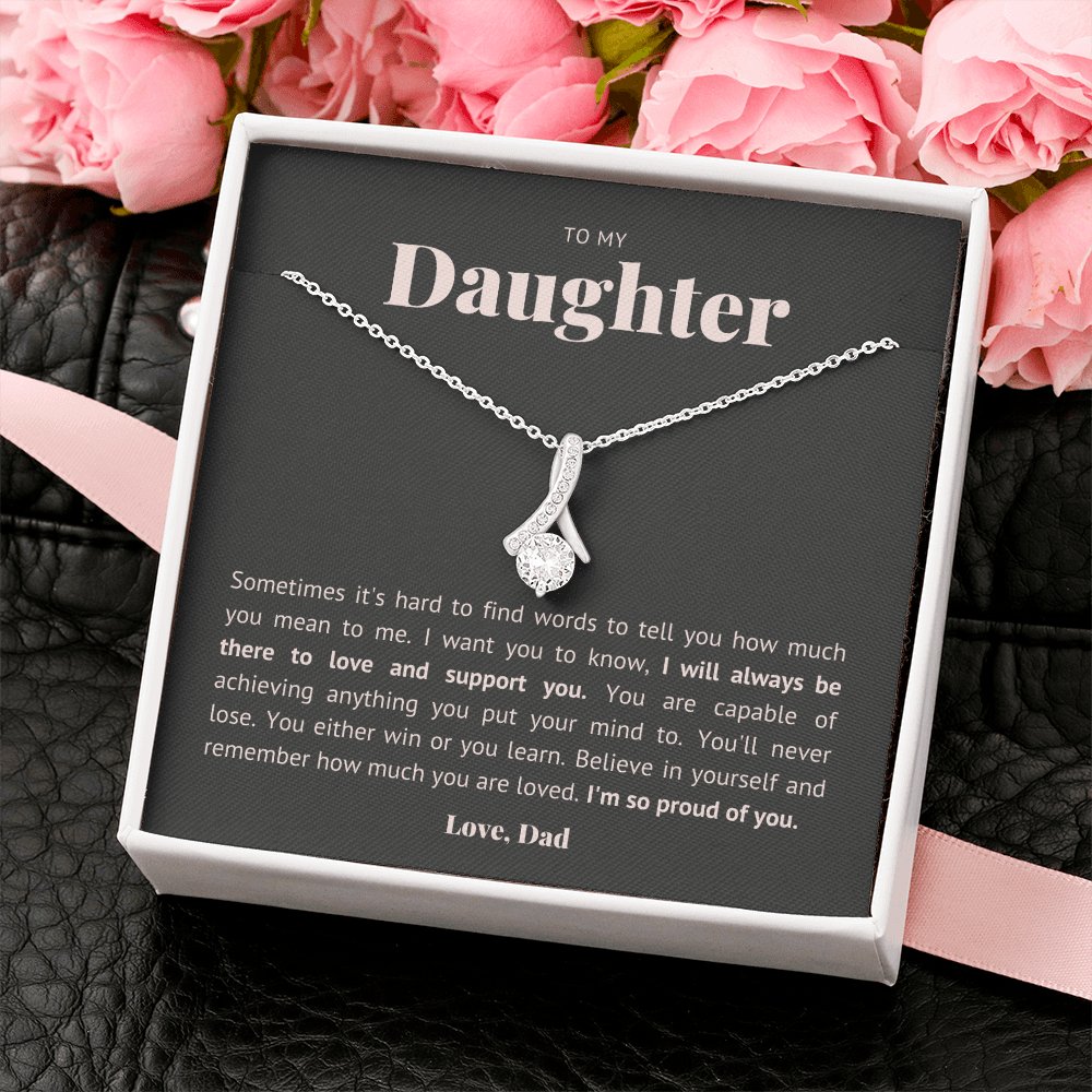 Hard to find the words, to daughter from dad