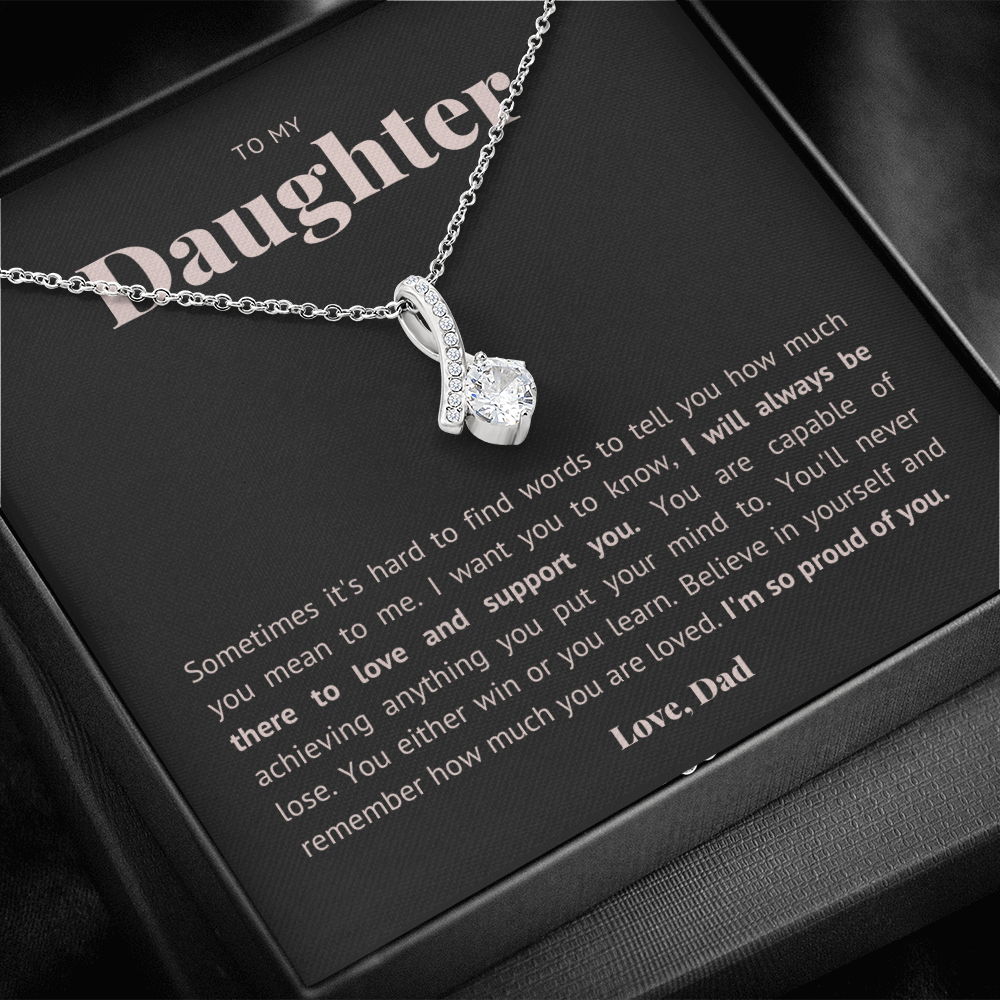 Hard to find the words, to daughter from dad
