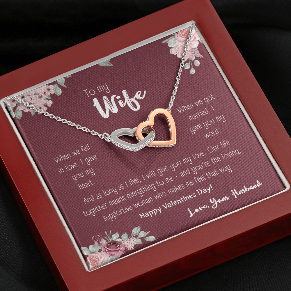 To my wife, as long as i live