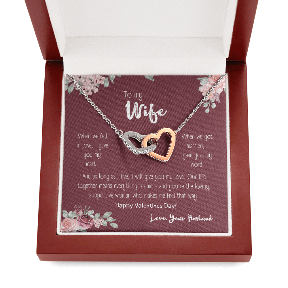 To my wife, as long as i live