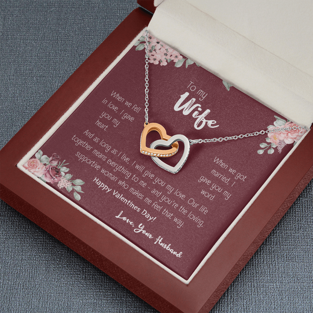 To my wife, as long as i live