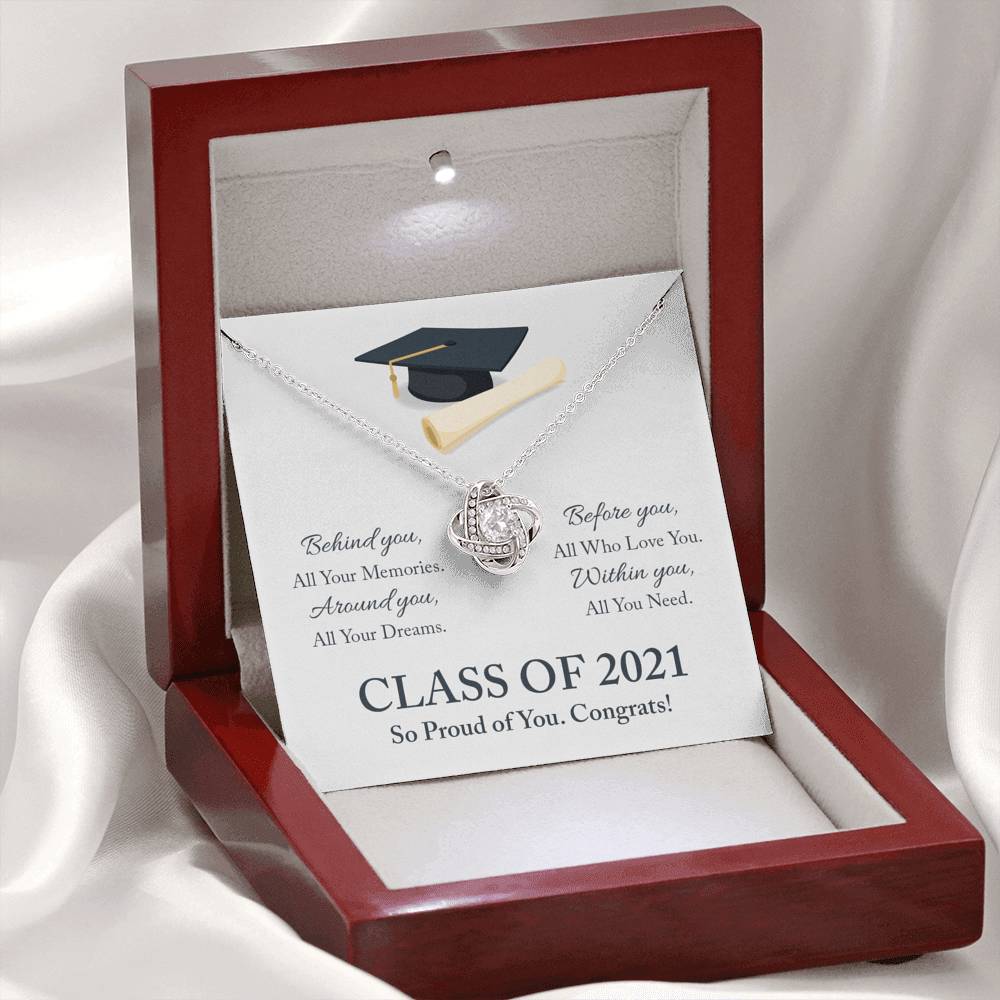 Love Knot Graduation Necklace