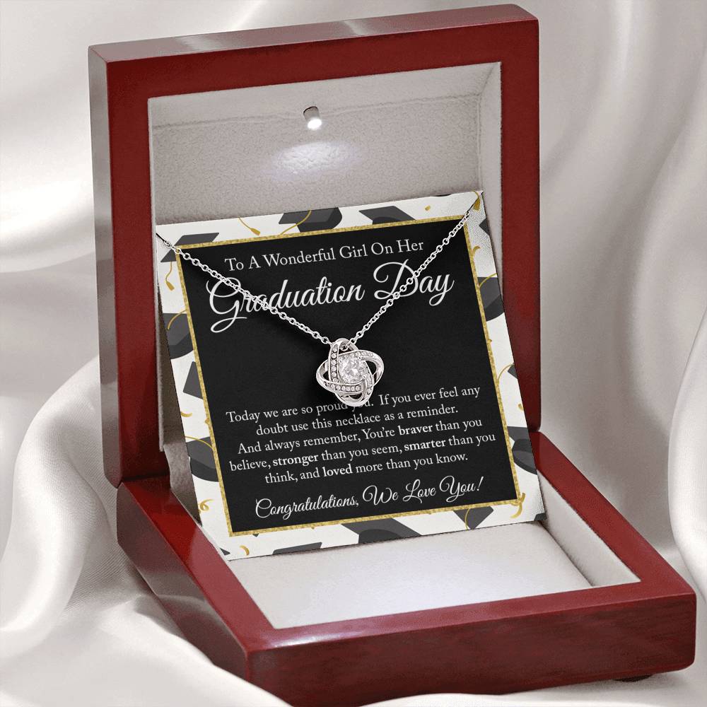 Graduation Day Love Knot Necklace