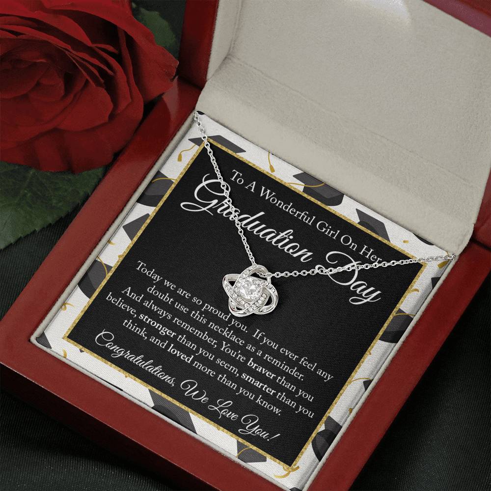Graduation Day Love Knot Necklace