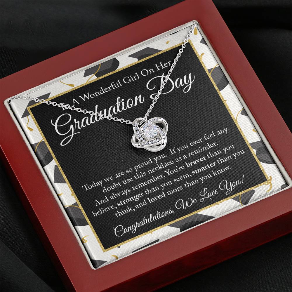 Graduation Day Love Knot Necklace