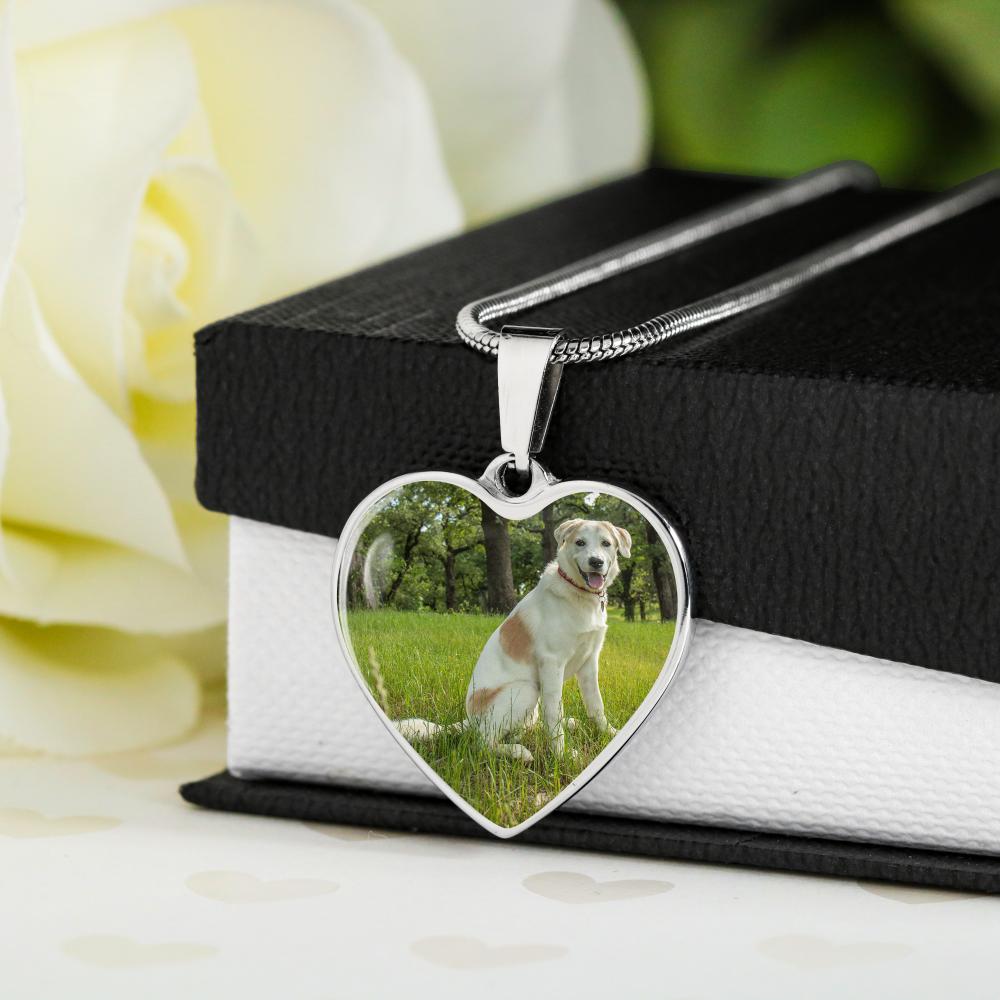 Custom Photo Pendant Necklace, Pendant, Dog Photo